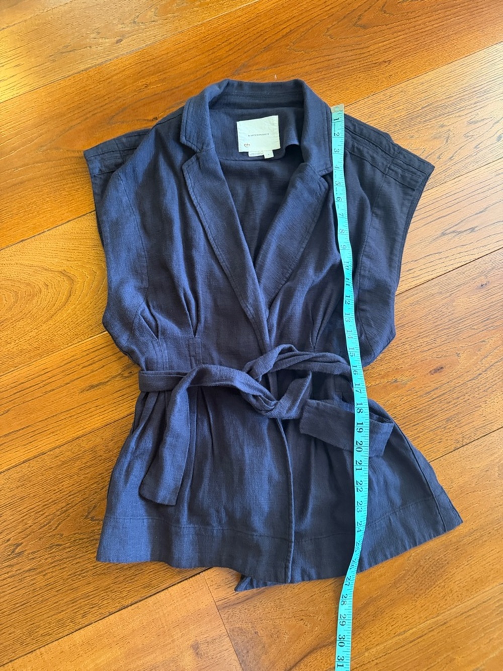 Anthropologie Washed Linen Vest - Picture 5 of 6